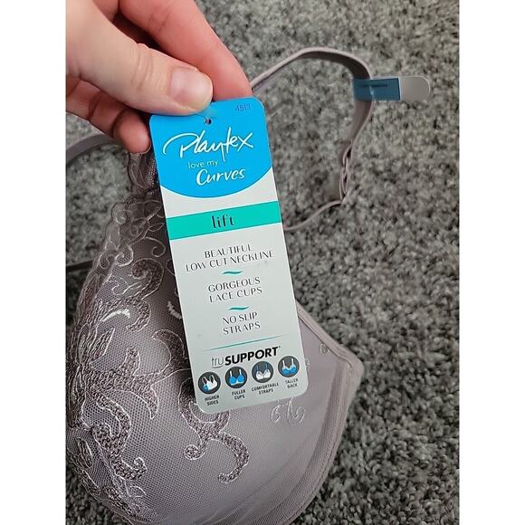 Playtex Loves My Curves Lift Lace Cups 38C Bra Style 4513 - Picture 3 of 7